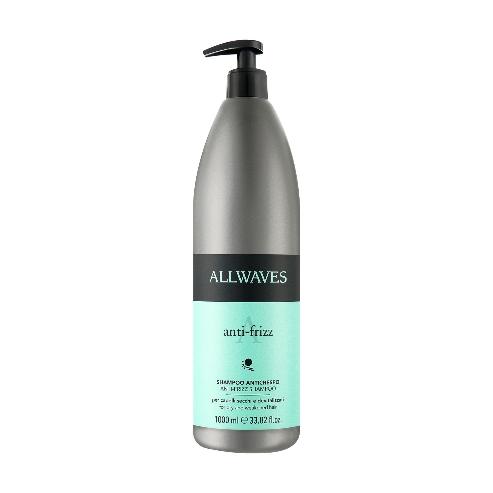 Шампунь для сухого та ослабленого волосся Allwaves Anti-Frizz Shampoo, 1 л